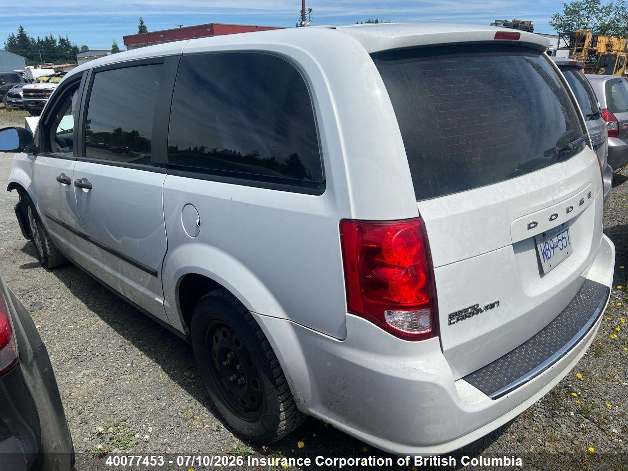 2015 DODGE GRAND CARAVAN SE thumbnail 4