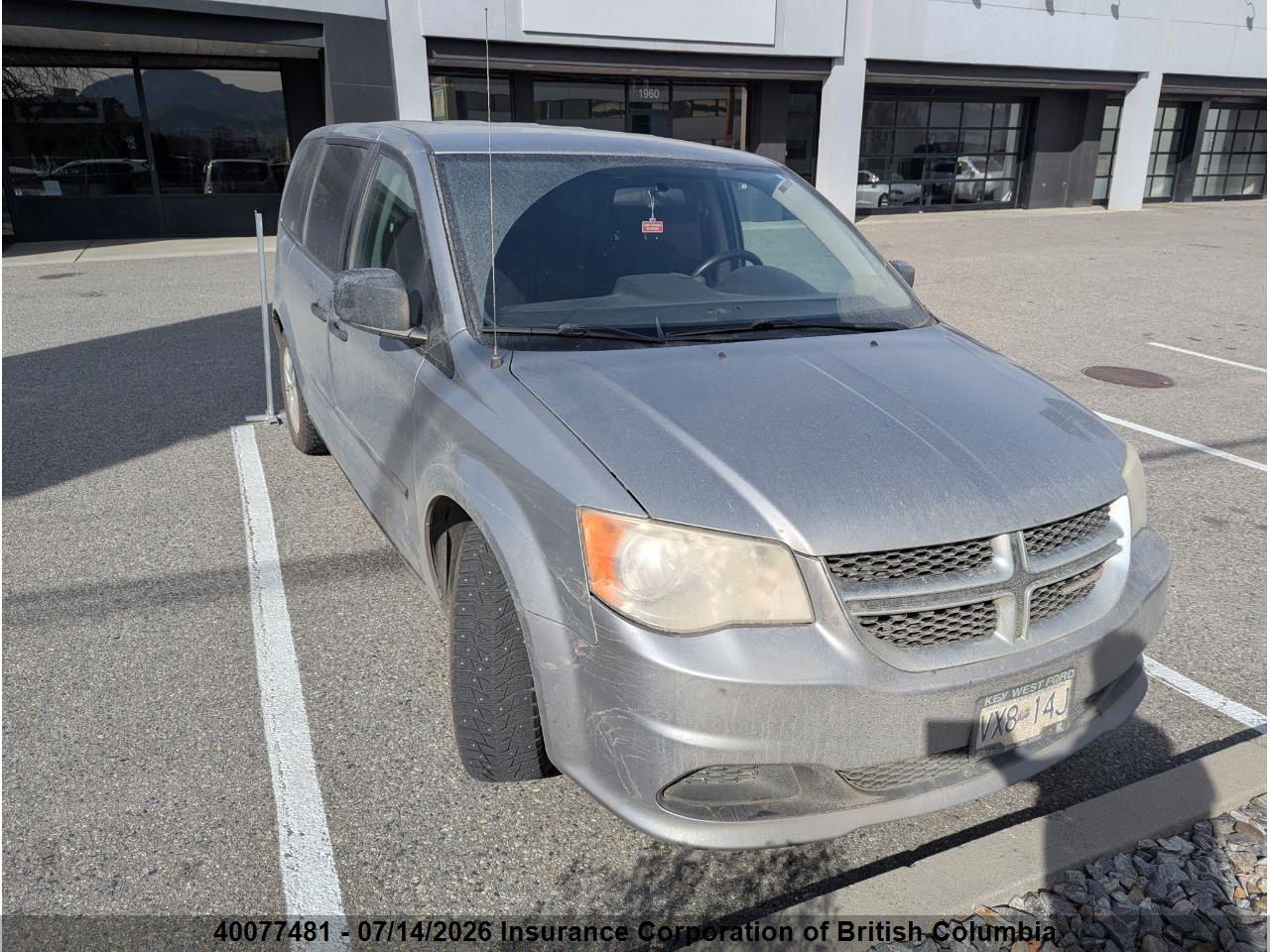 2014 DODGE GRAND CARAVAN SE thumbnail 2
