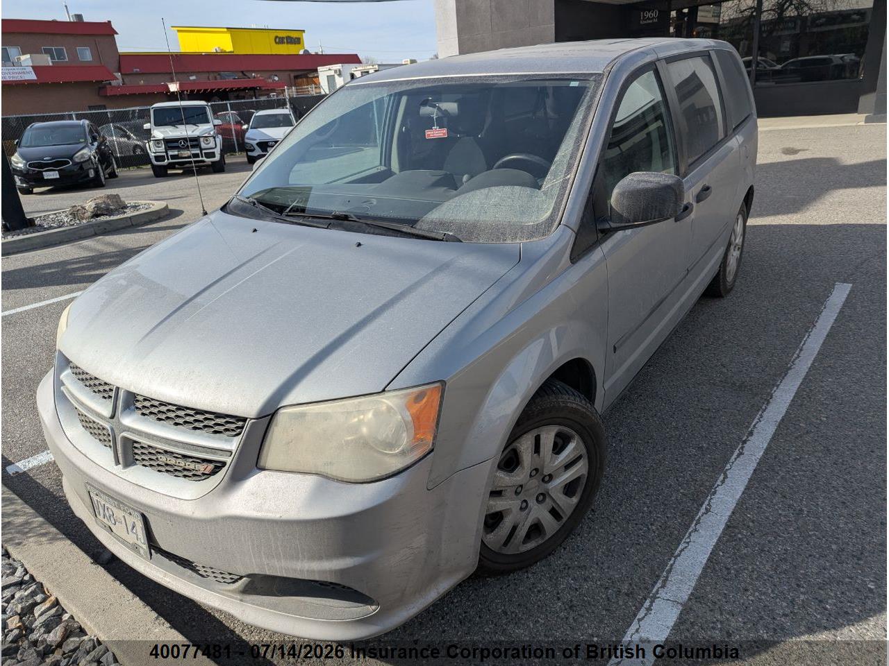 2014 DODGE GRAND CARAVAN SE thumbnail 3