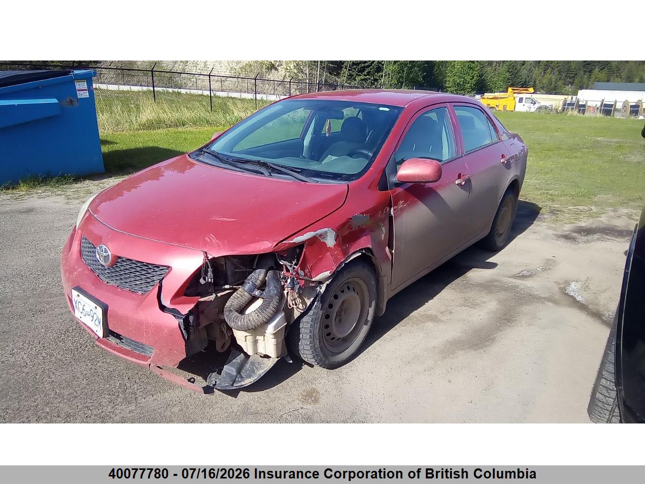2009 TOYOTA COROLLA S/LE/XLE thumbnail 3