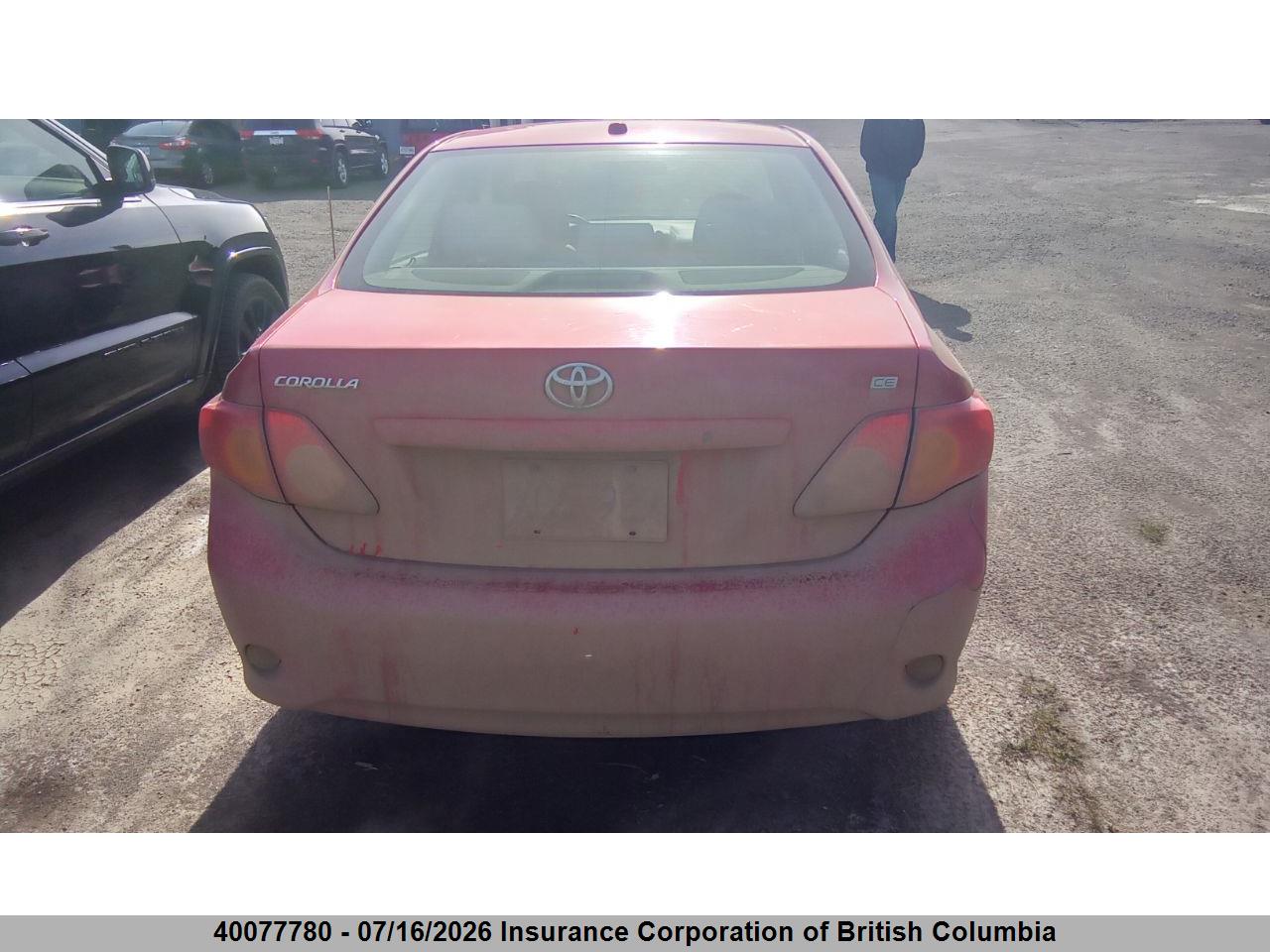 2009 TOYOTA COROLLA S/LE/XLE thumbnail 9