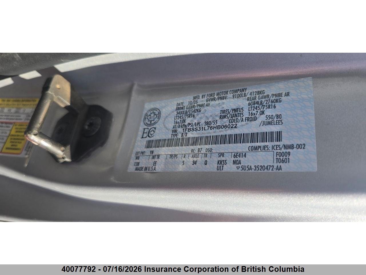 2006 FORD E350 thumbnail 12