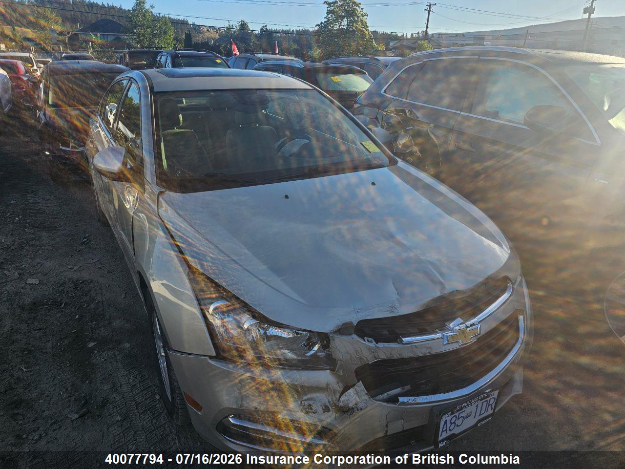 2015 CHEVROLET CRUZE thumbnail 2