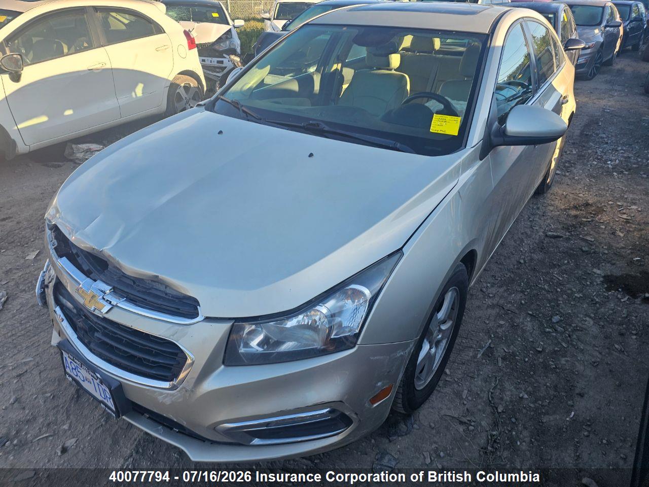 2015 CHEVROLET CRUZE thumbnail 3