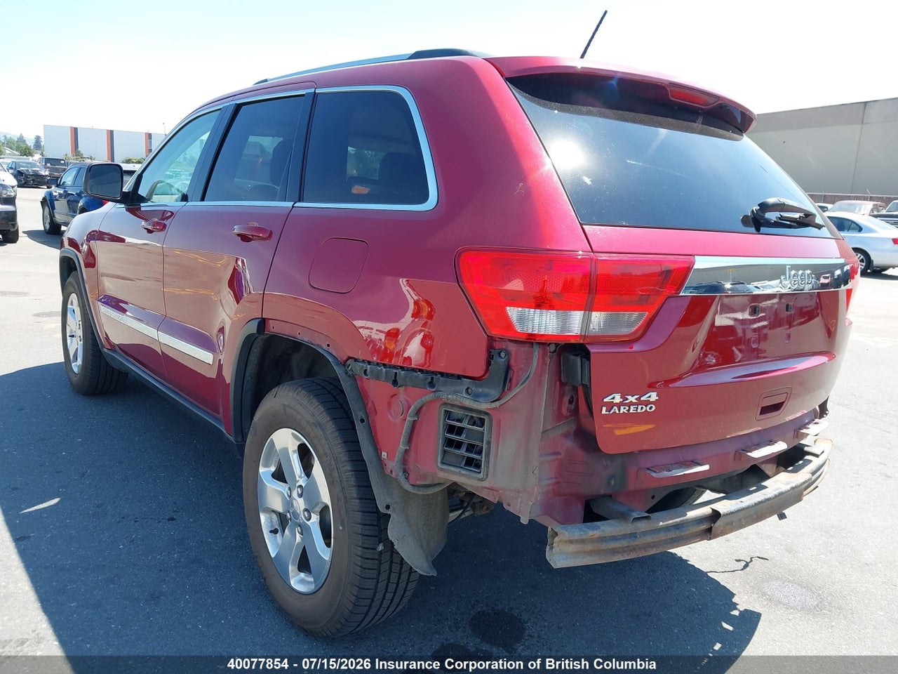 2012 JEEP GRAND CHEROKEE LAREDO thumbnail 4
