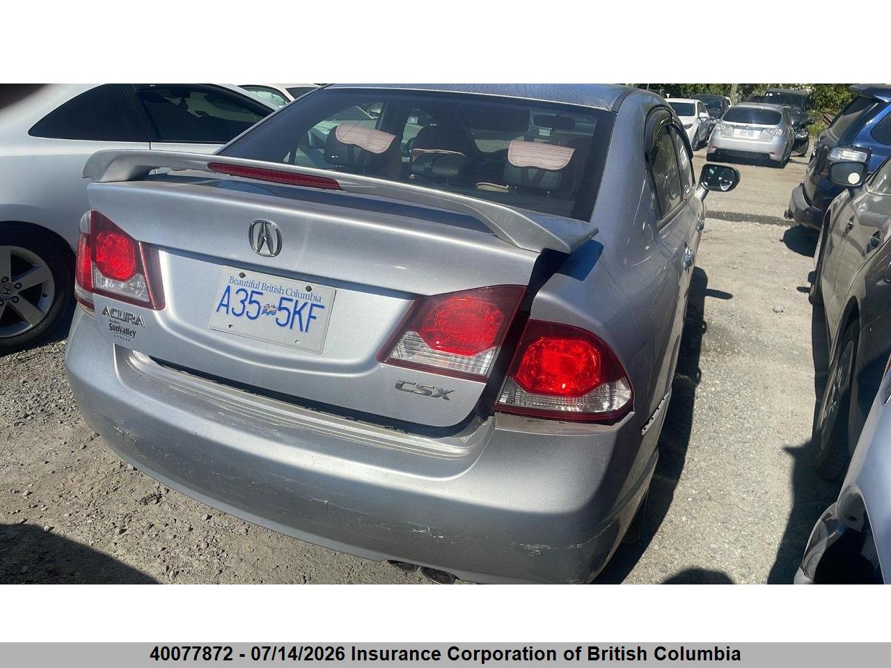 2009 ACURA CSX thumbnail 5