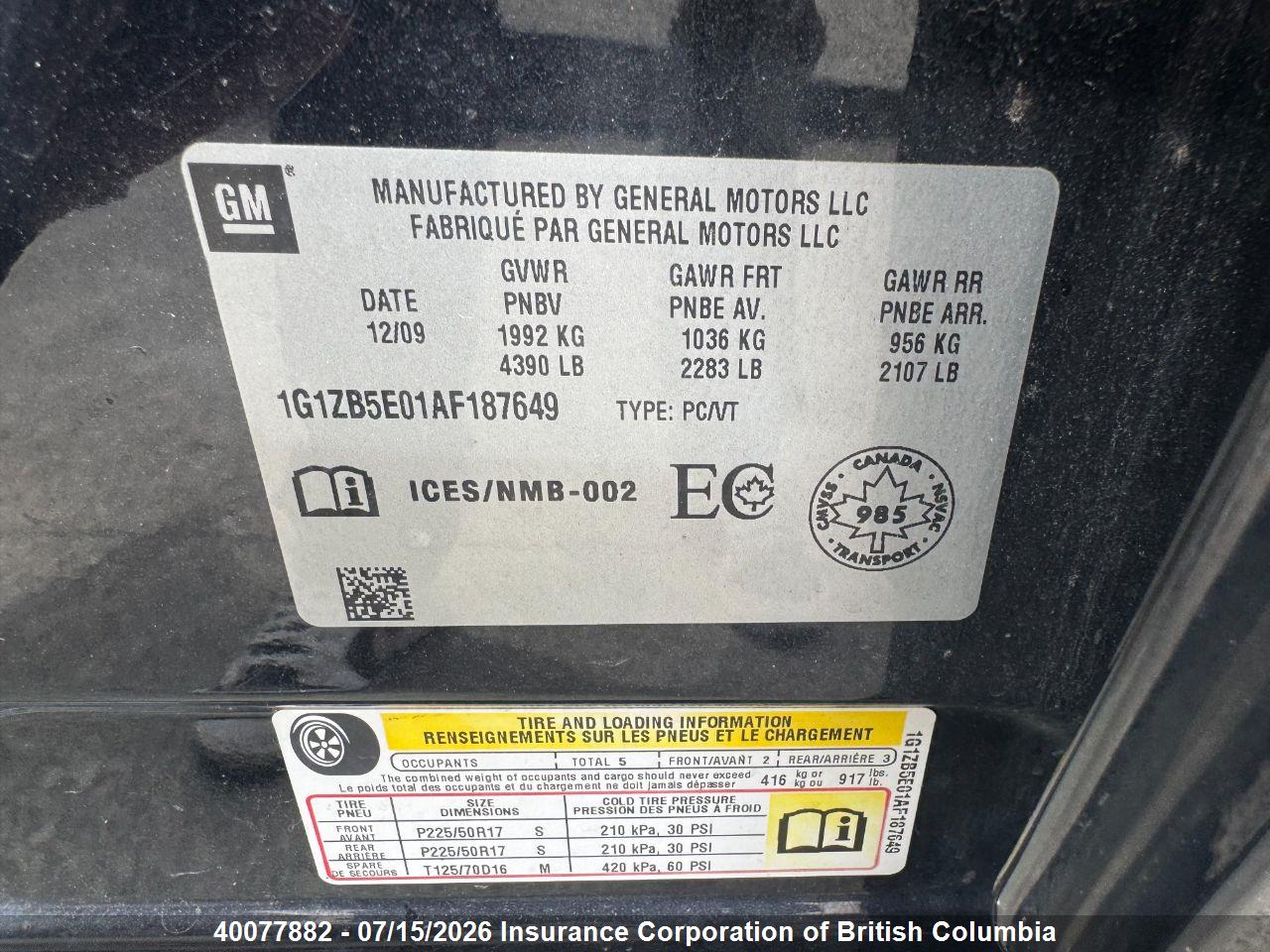 2010 CHEVROLET MALIBU LS thumbnail 6