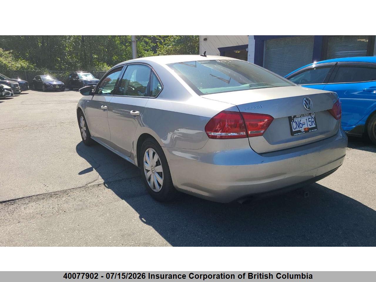 2012 VOLKSWAGEN PASSAT 2.5L TRENDLINE/2.5L TRENDLINE+ thumbnail 4