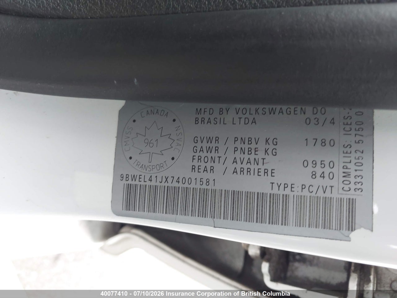 2007 VOLKSWAGEN CITY GOLF thumbnail 10
