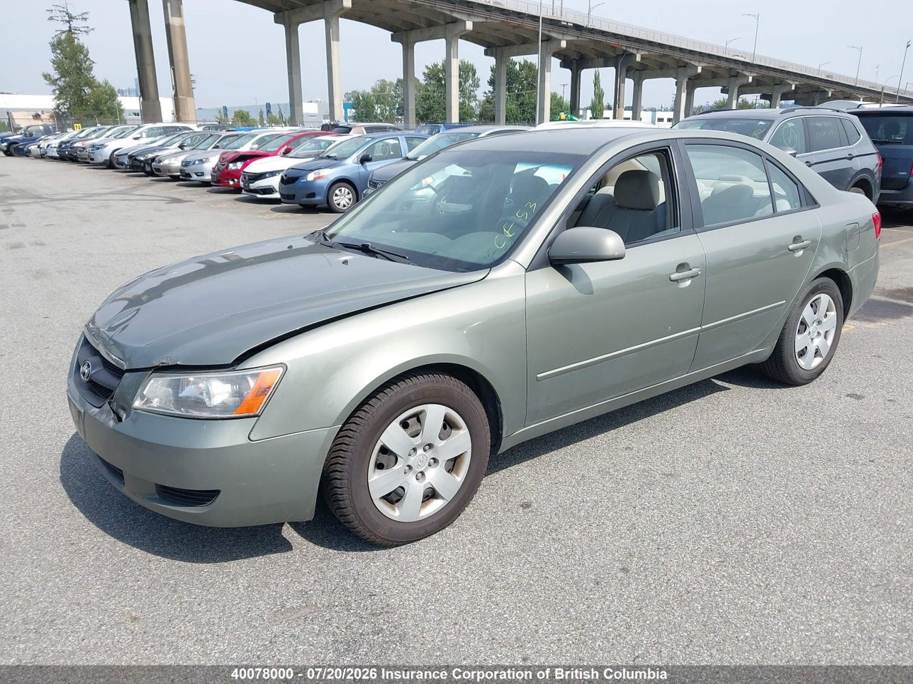 2008 HYUNDAI SONATA GLS thumbnail 3