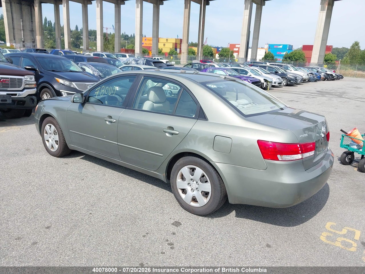 2008 HYUNDAI SONATA GLS thumbnail 4