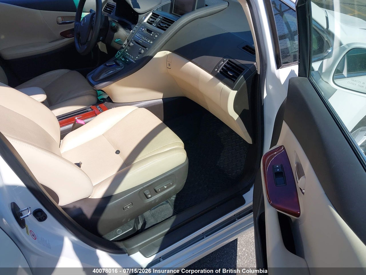 2011 LEXUS HS 250H thumbnail 6