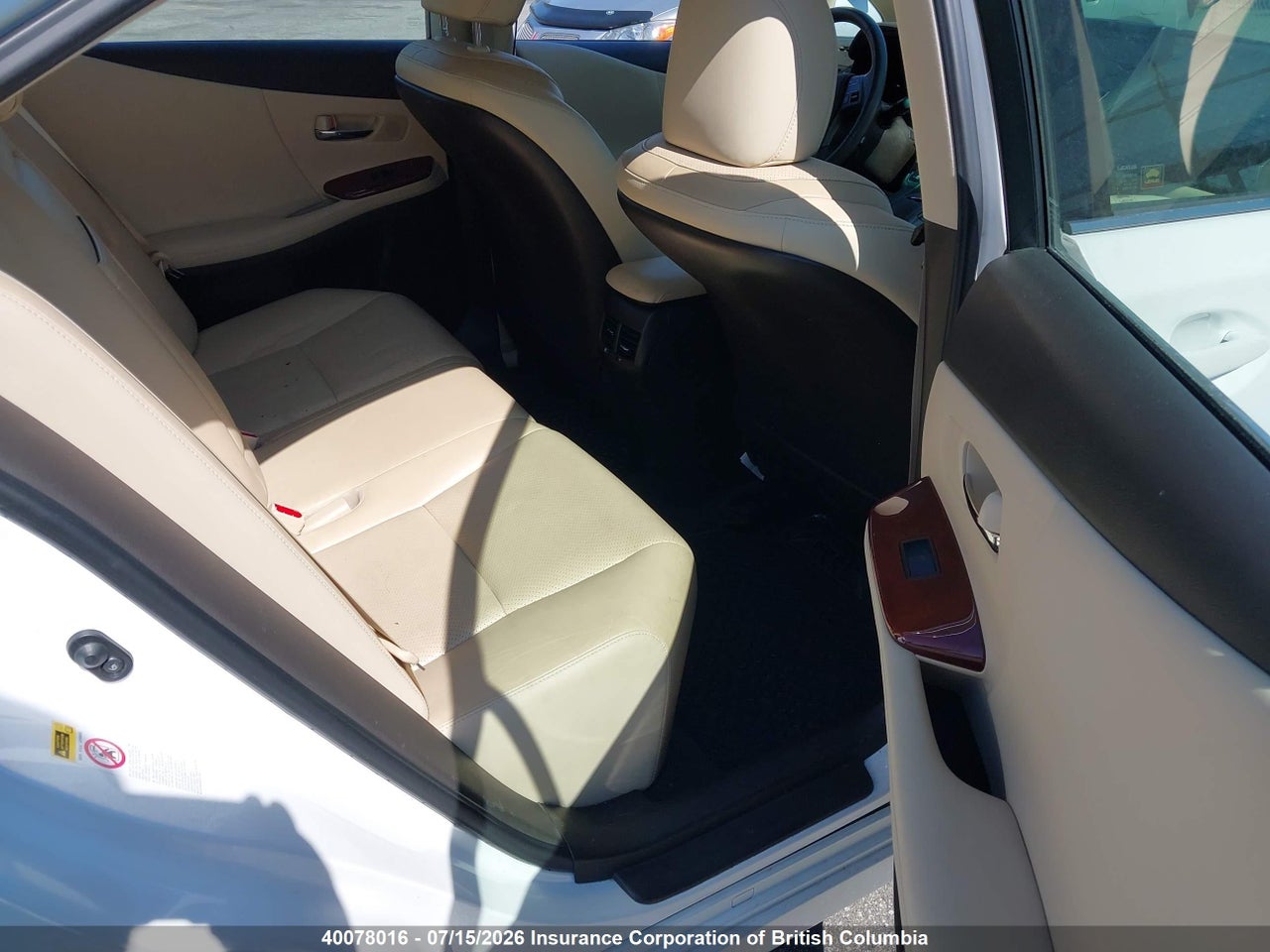 2011 LEXUS HS 250H thumbnail 9