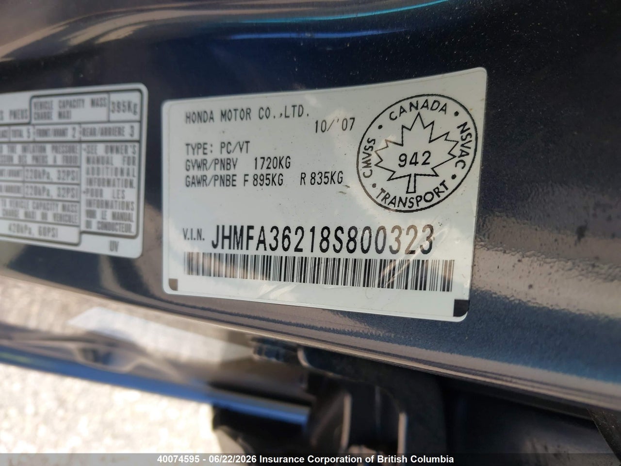 2008 HONDA CIVIC HYBRID thumbnail 10