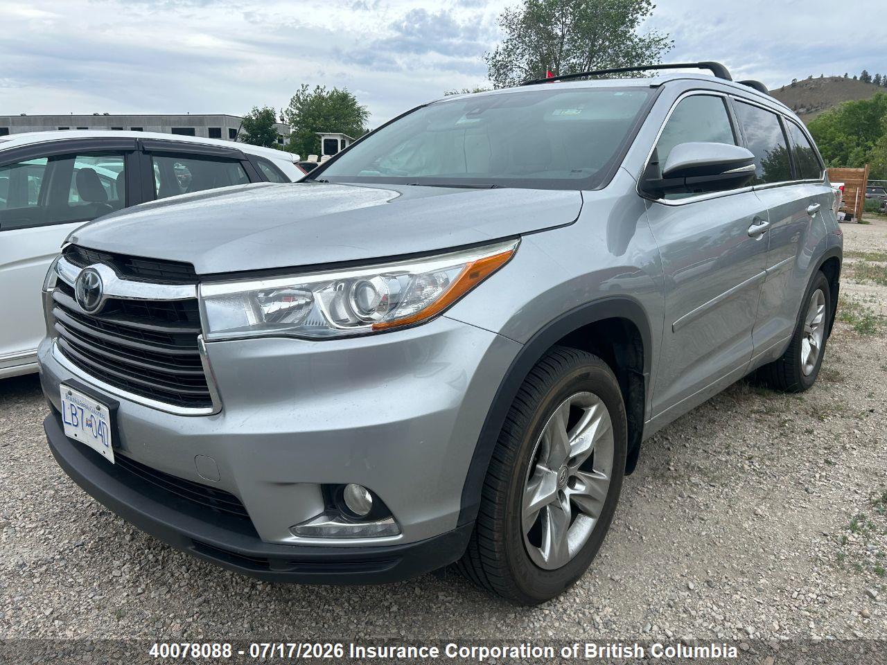 2015 TOYOTA HIGHLANDER LIMITED/LTD PLATINUM thumbnail 3