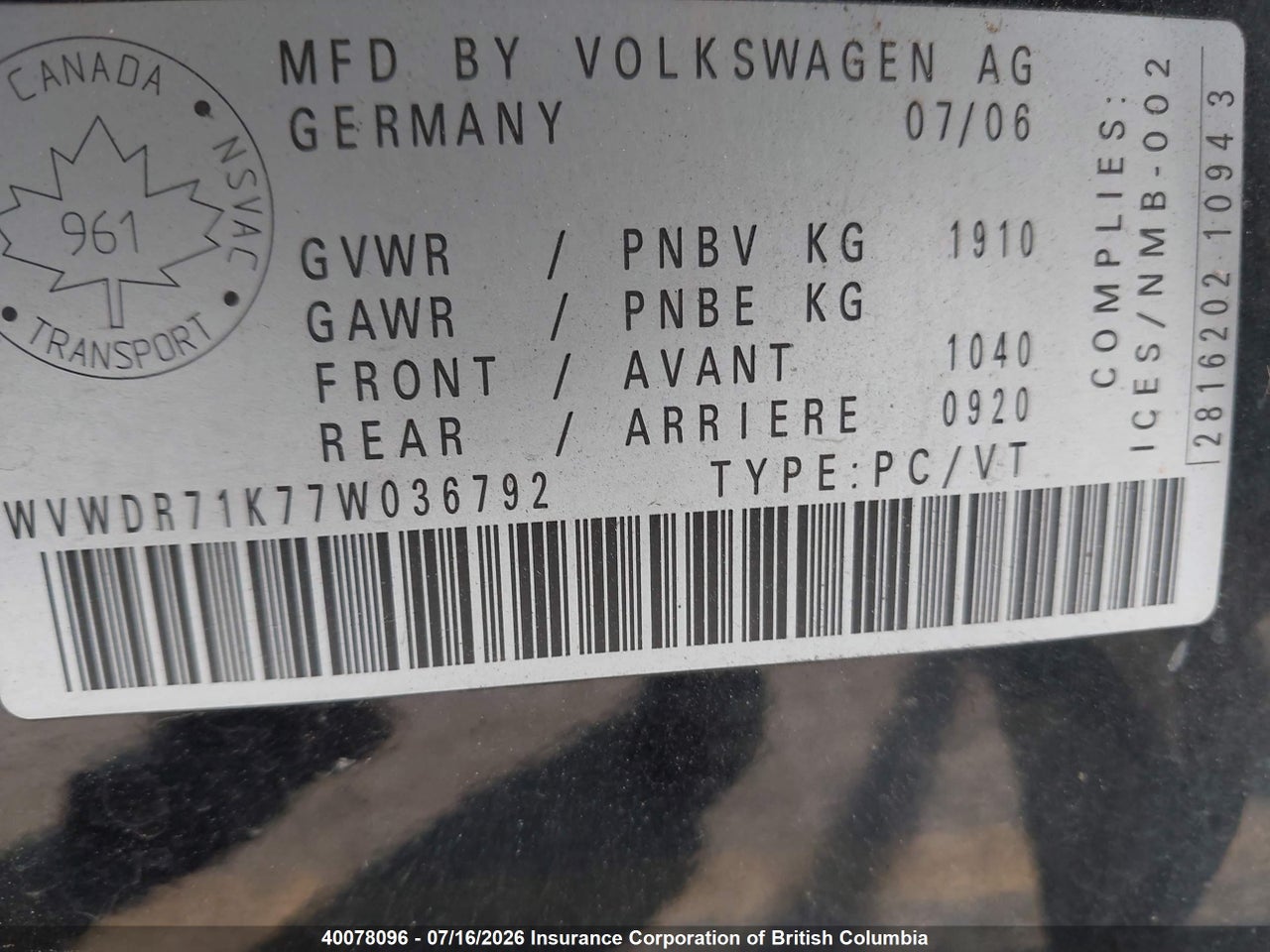 2007 VOLKSWAGEN RABBIT thumbnail 10