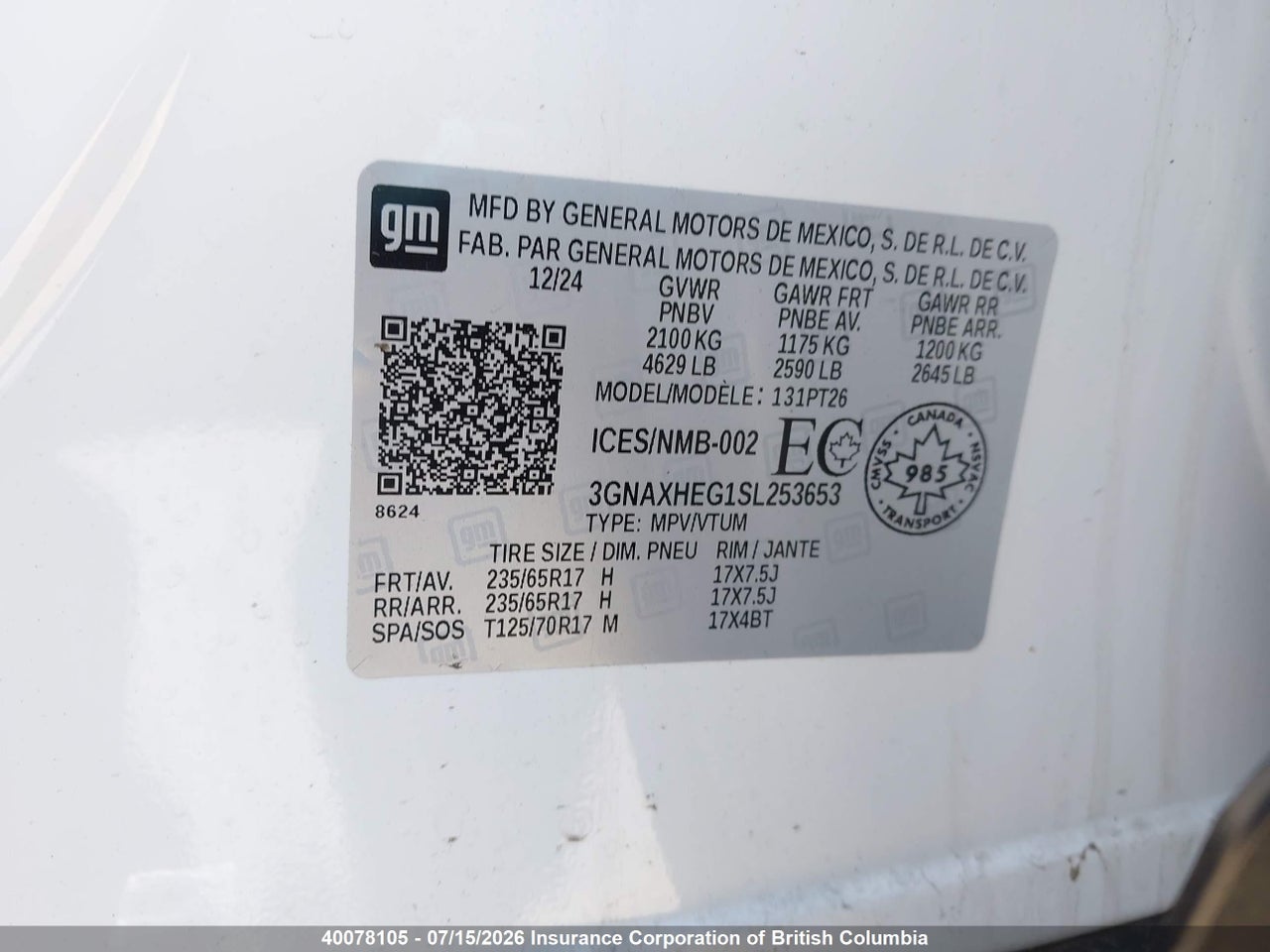 2025 CHEVROLET EQUINOX LT FWD thumbnail 10