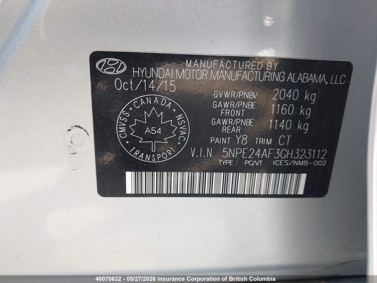 2016 HYUNDAI SONATA SE thumbnail 10