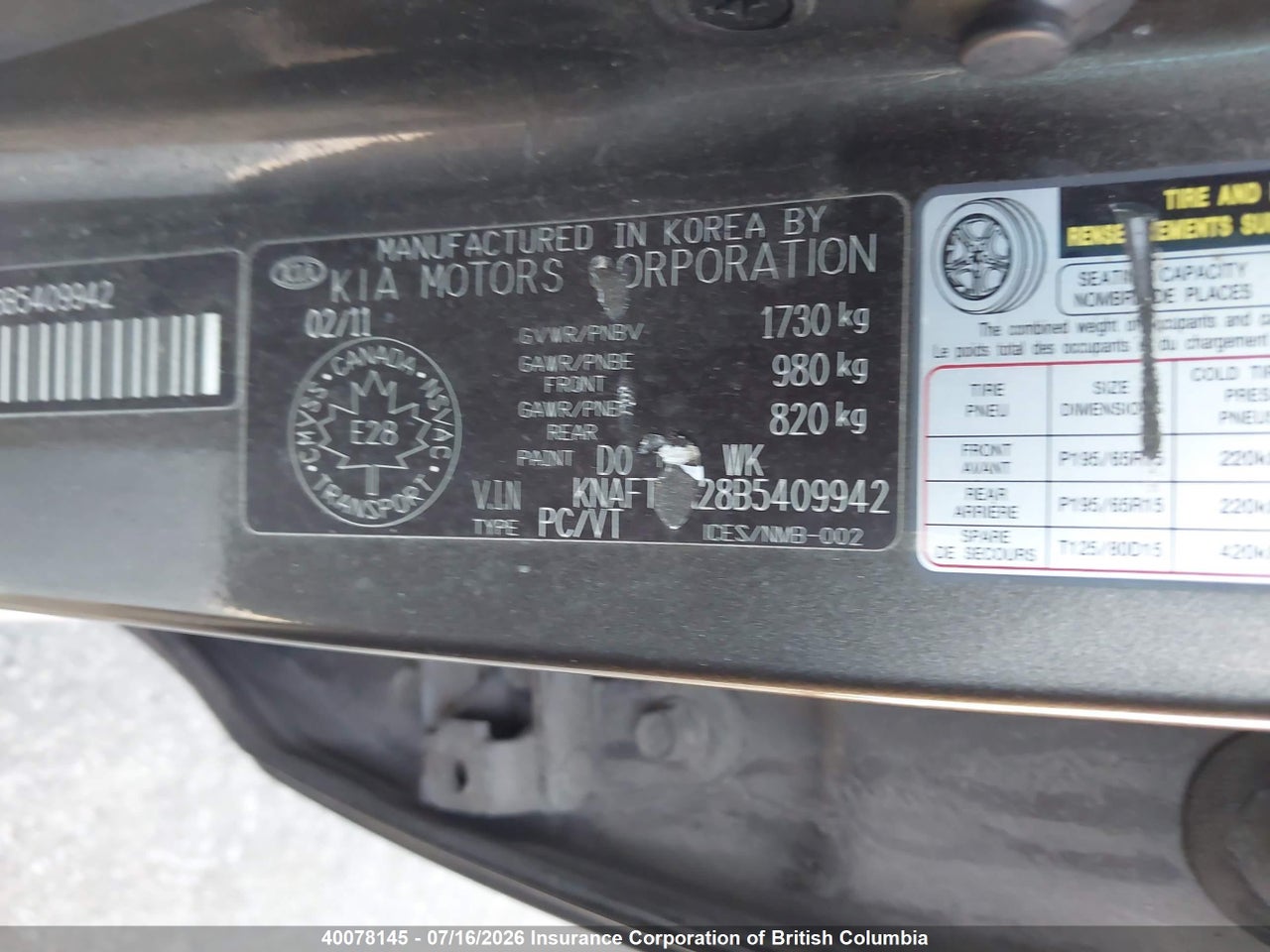 2011 KIA FORTE thumbnail 10