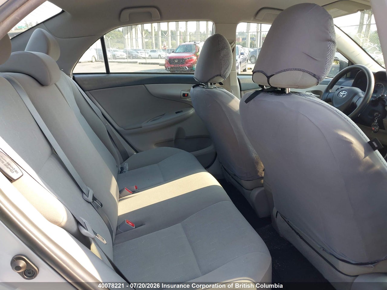 2011 TOYOTA COROLLA S/LE thumbnail 9