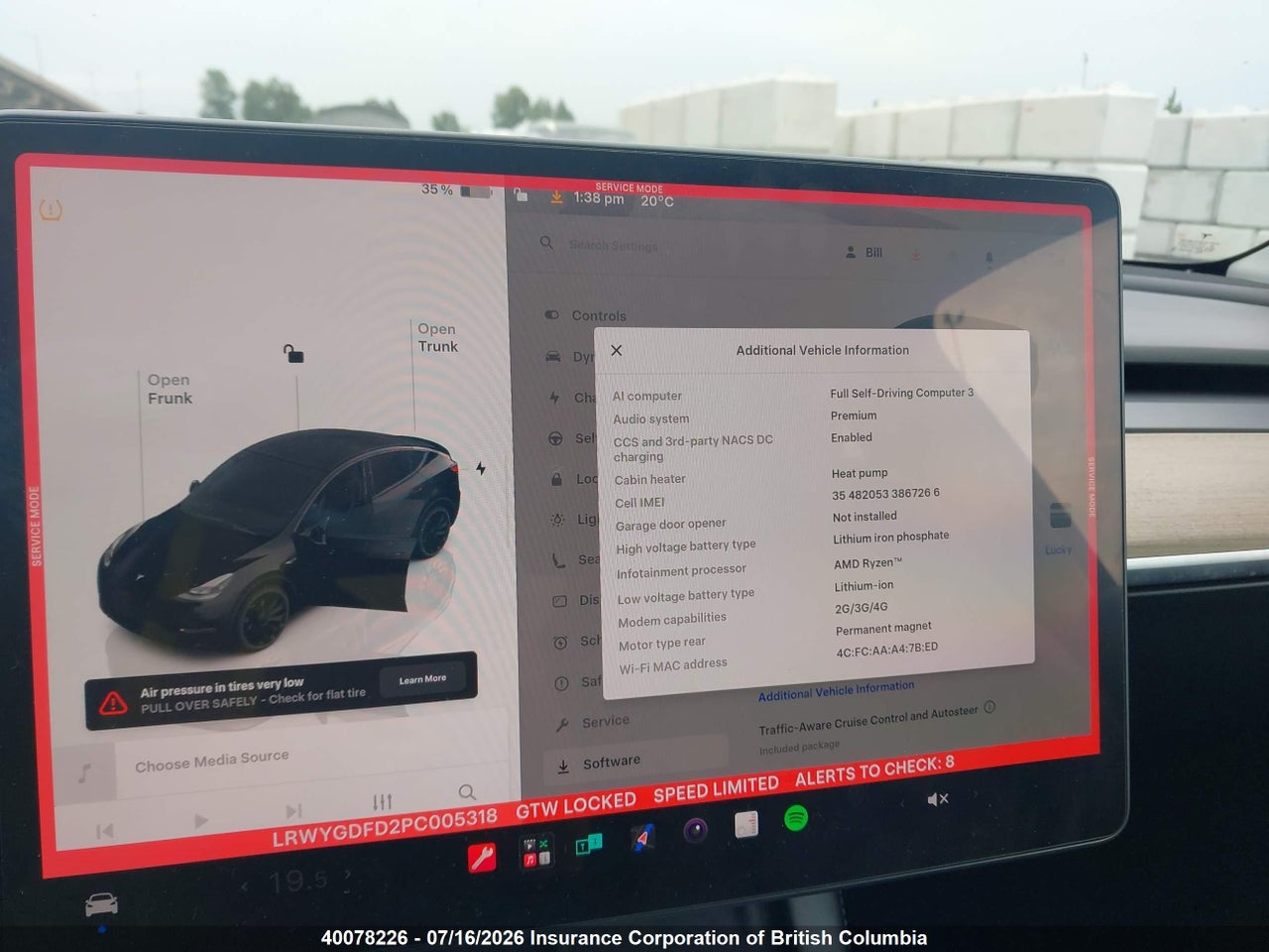 2023 TESLA MODEL Y RWD thumbnail 8
