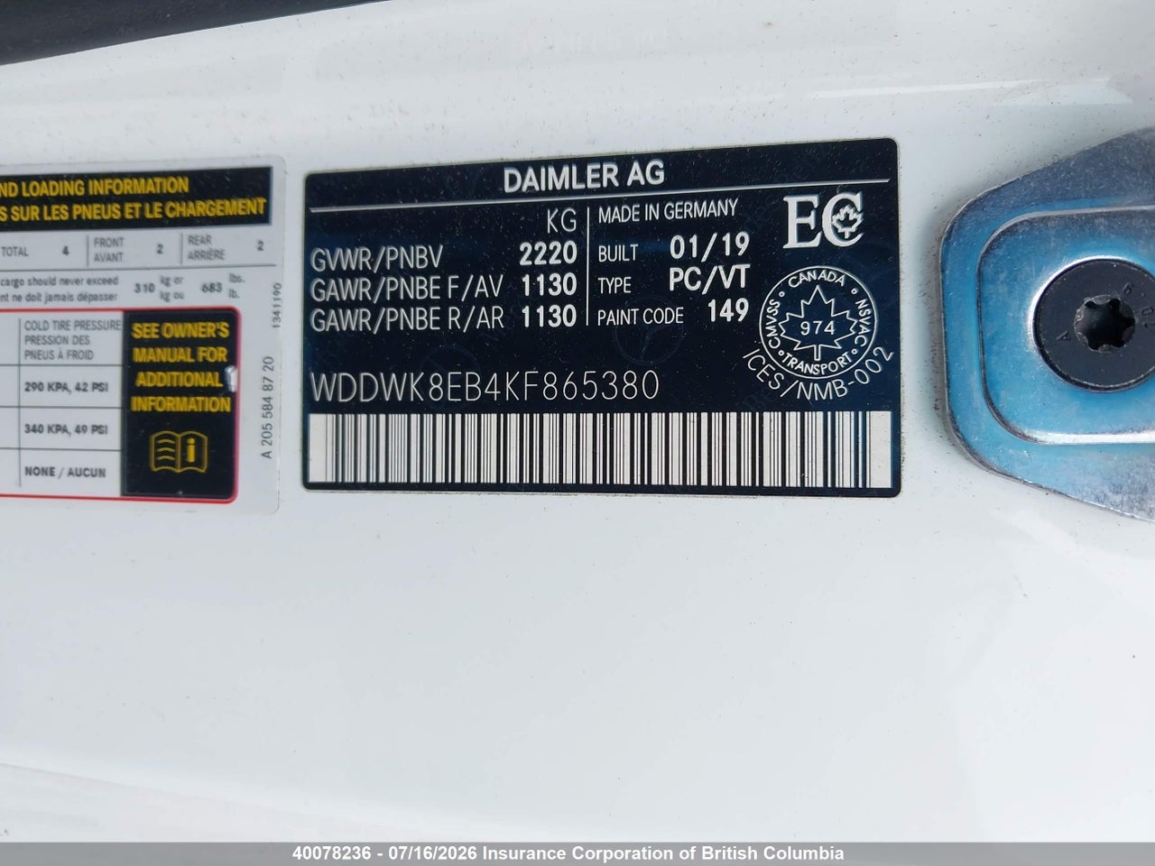 2019 MERCEDES BENZ C 300 4MATIC thumbnail 10