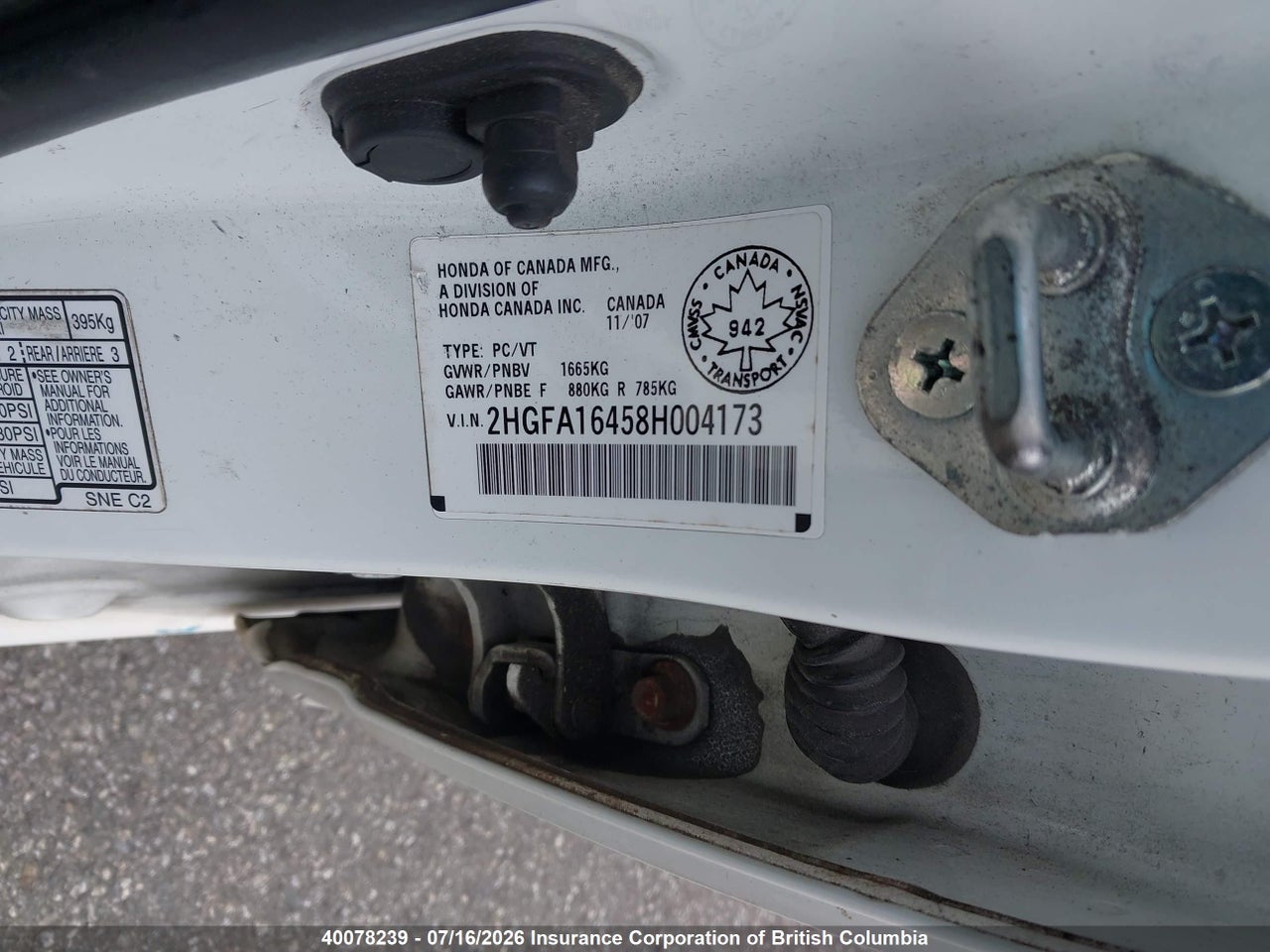 2008 HONDA CIVIC thumbnail 10