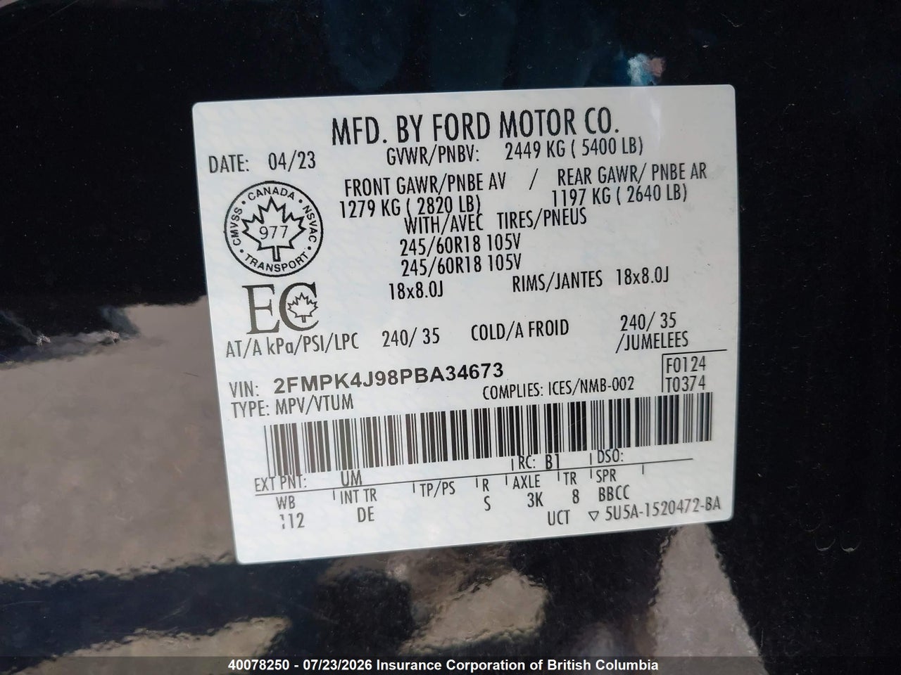 2023 FORD EDGE thumbnail 10