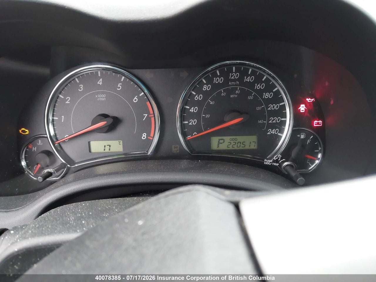 2011 TOYOTA COROLLA S/LE thumbnail 8