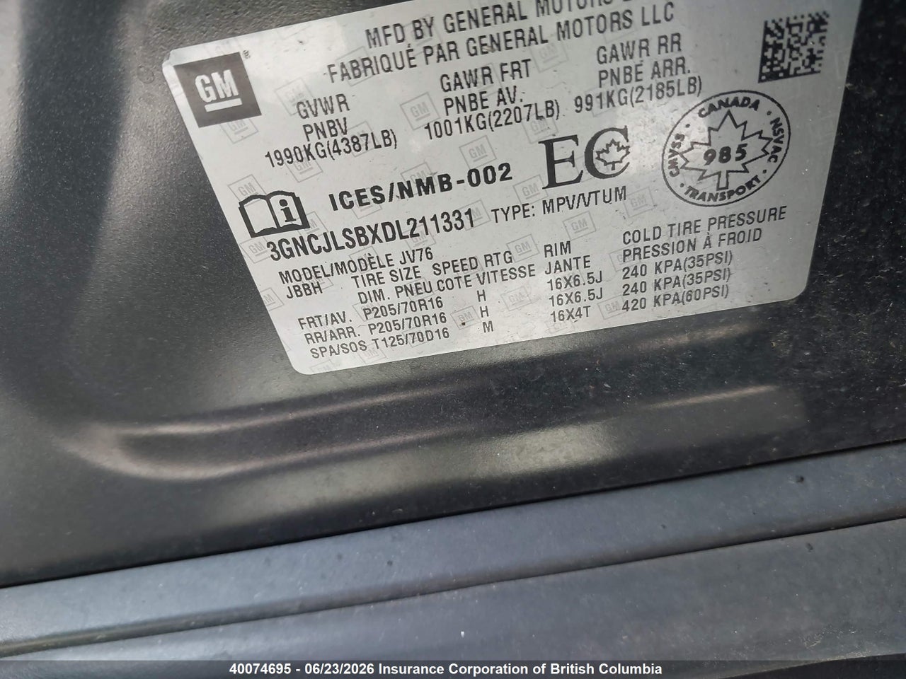 2013 CHEVROLET TRAX 1LT thumbnail 10