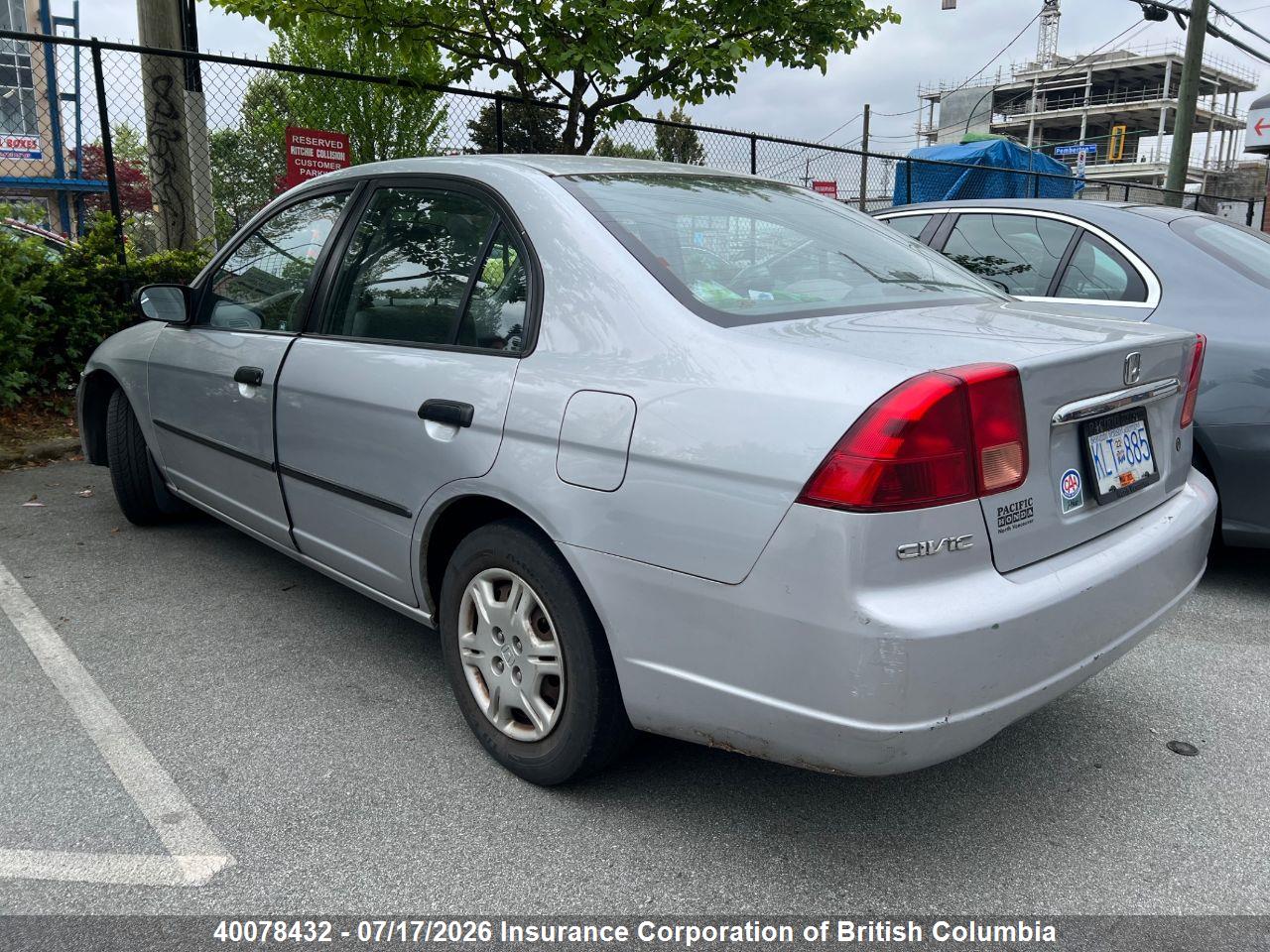 2002 HONDA CIVIC thumbnail 4