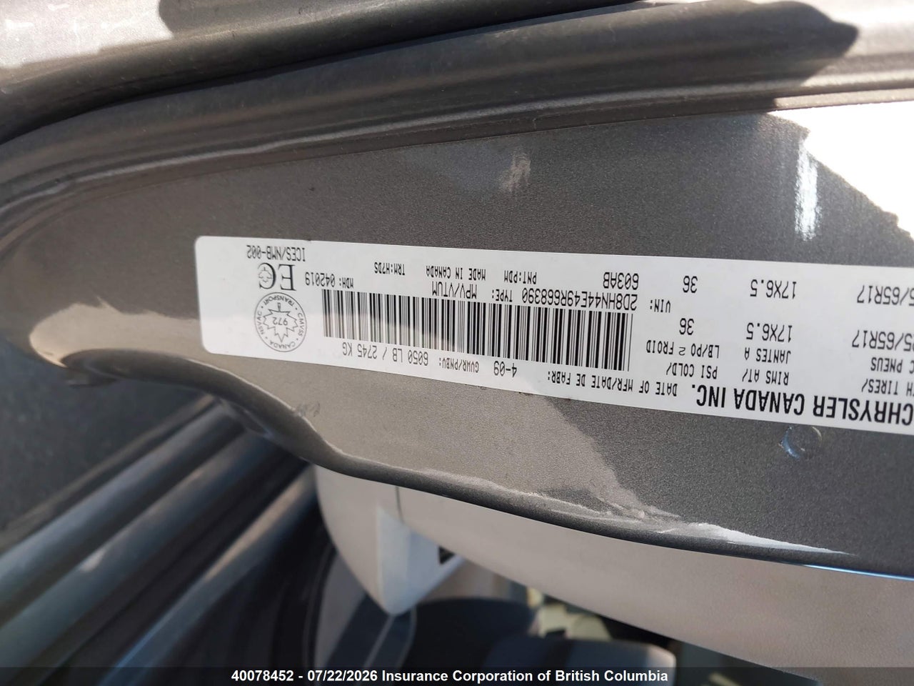 2009 DODGE GRAND CARAVAN SE thumbnail 10