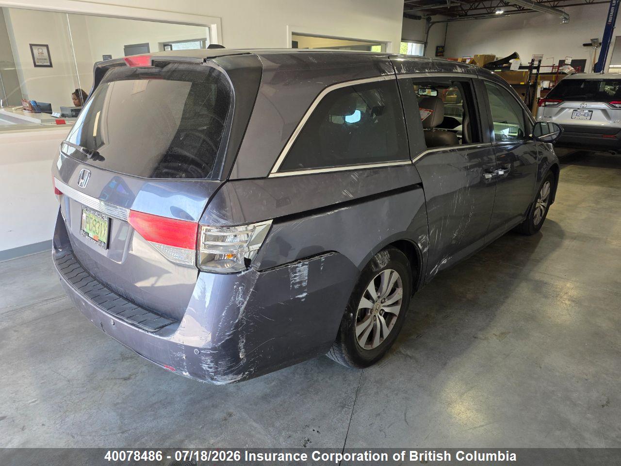 2016 HONDA ODYSSEY EX-L thumbnail 5