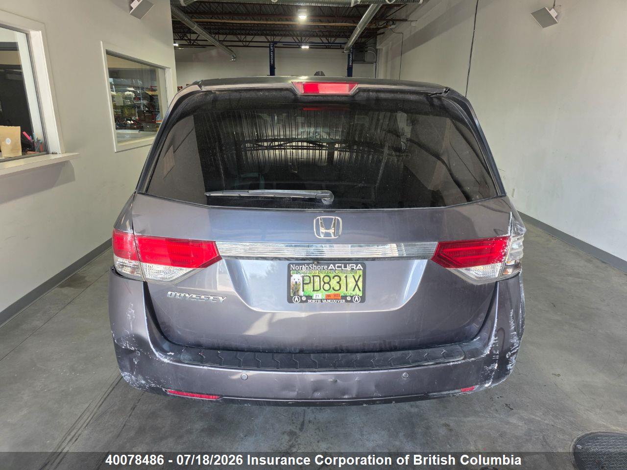 2016 HONDA ODYSSEY EX-L thumbnail 8