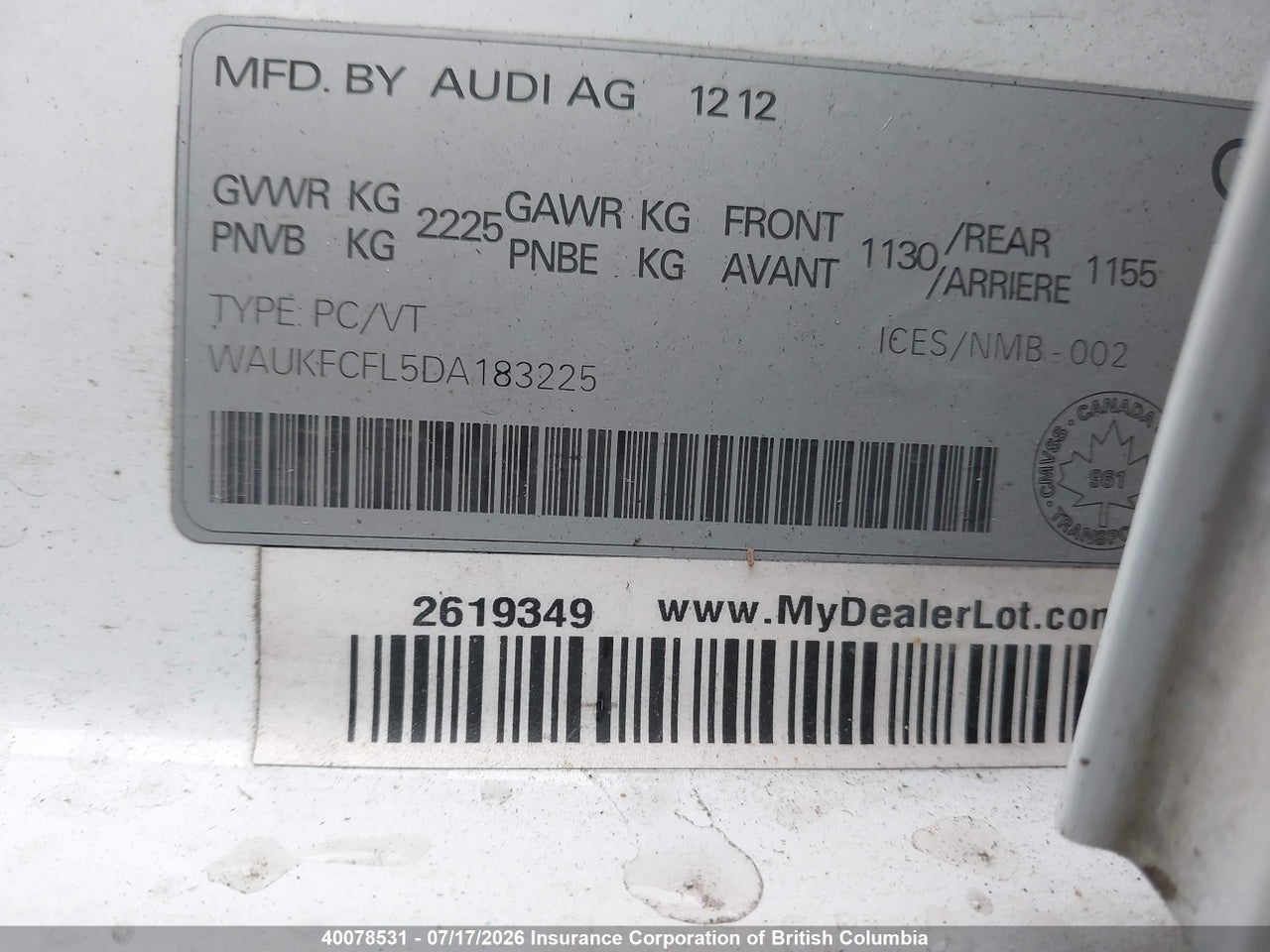 2013 AUDI A4 thumbnail 10