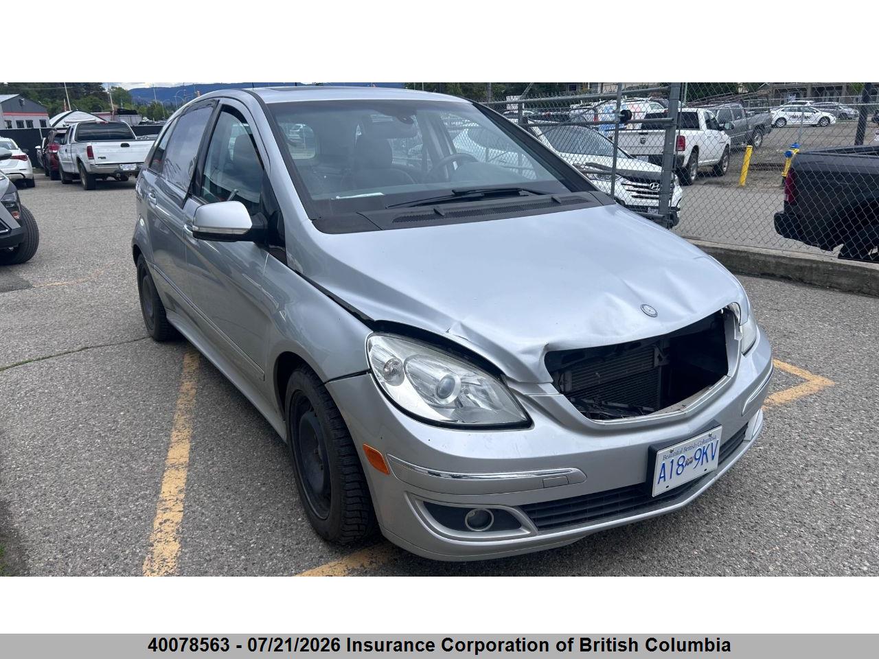 2008 MERCEDES BENZ B 200 TURBO thumbnail 2