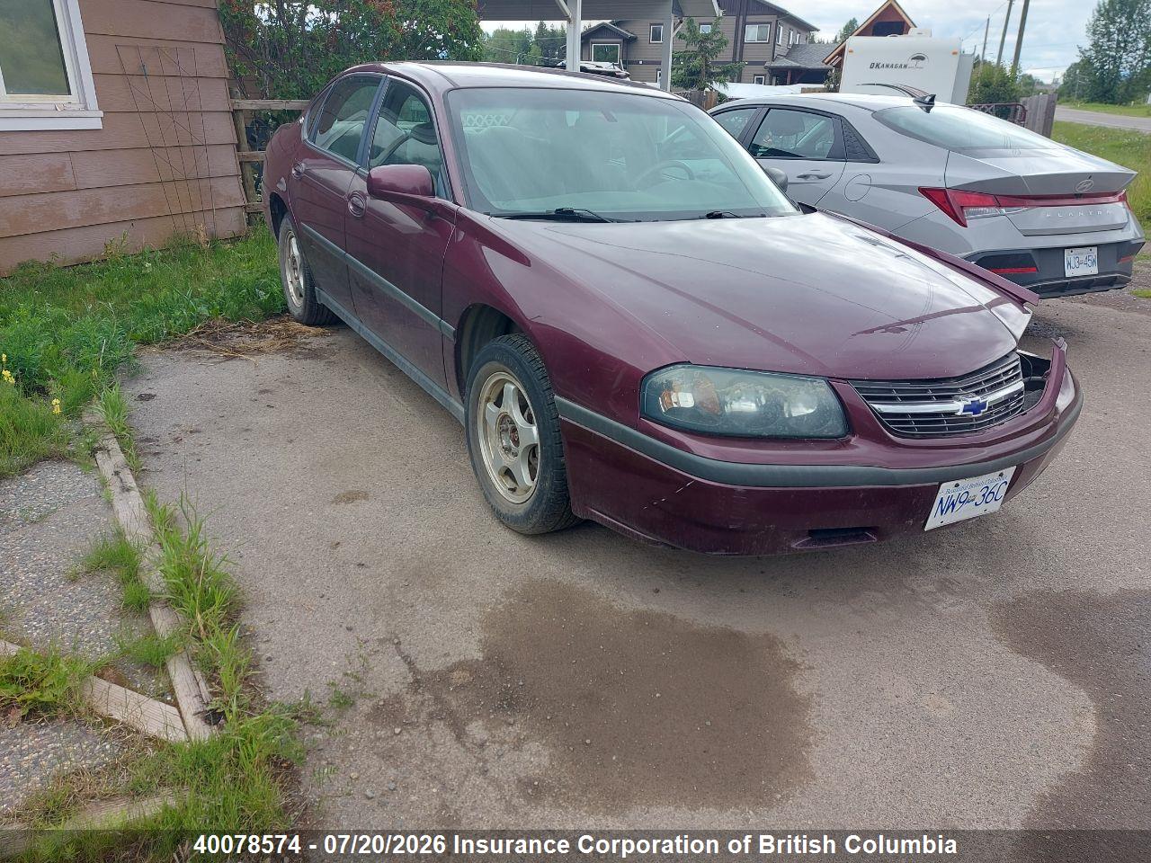 2003 CHEVROLET IMPALA thumbnail 2
