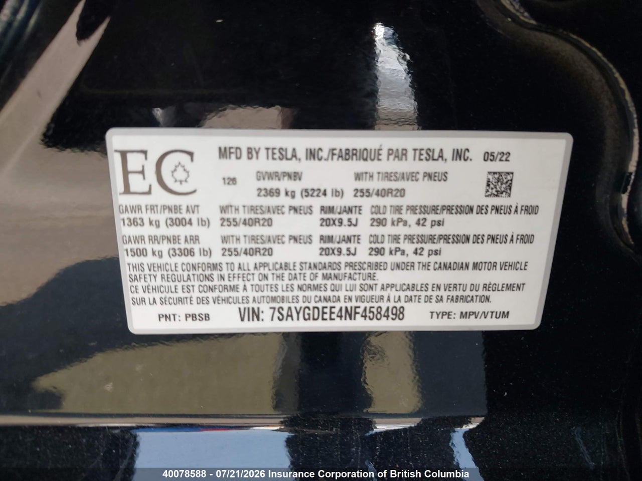 2022 TESLA MODEL Y thumbnail 10