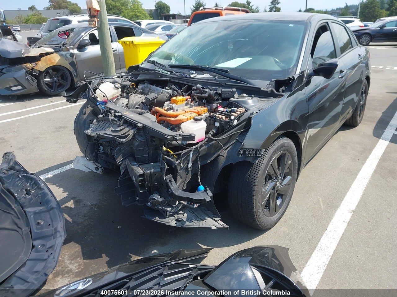 2021 HYUNDAI ELANTRA BLUE thumbnail 3