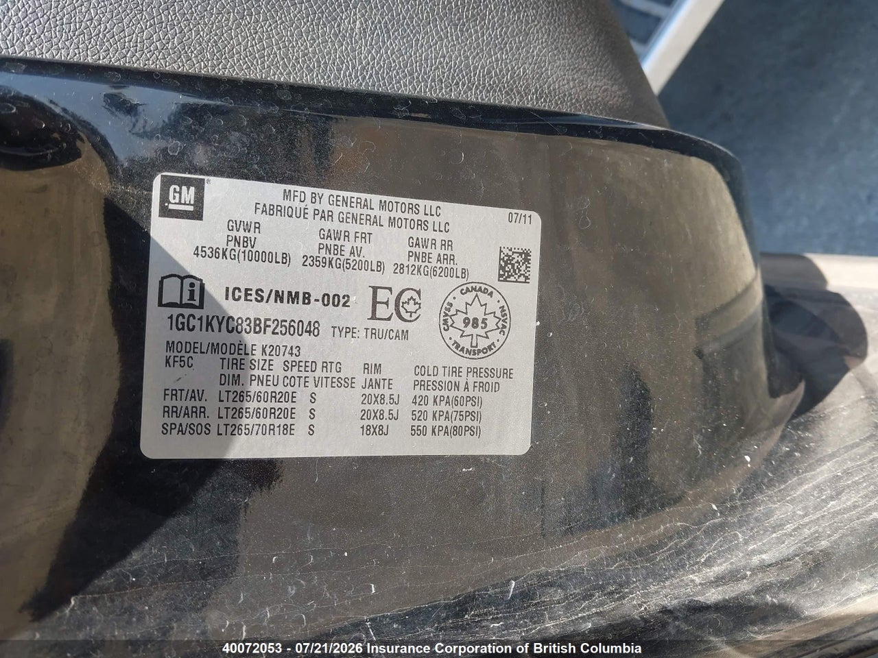 2011 CHEVROLET SILVERADO K2500 HEAVY DUTY LTZ thumbnail 10