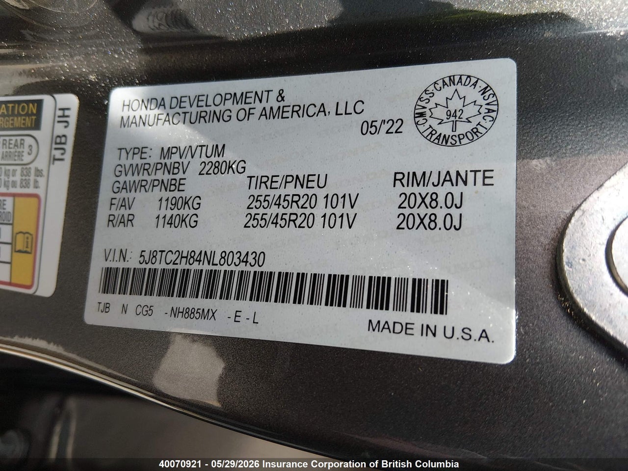 2022 ACURA RDX A-SPEC ADVANCE/PMC EDITION thumbnail 10