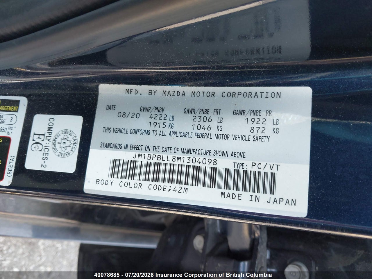 2021 MAZDA MAZDA3 GS thumbnail 10