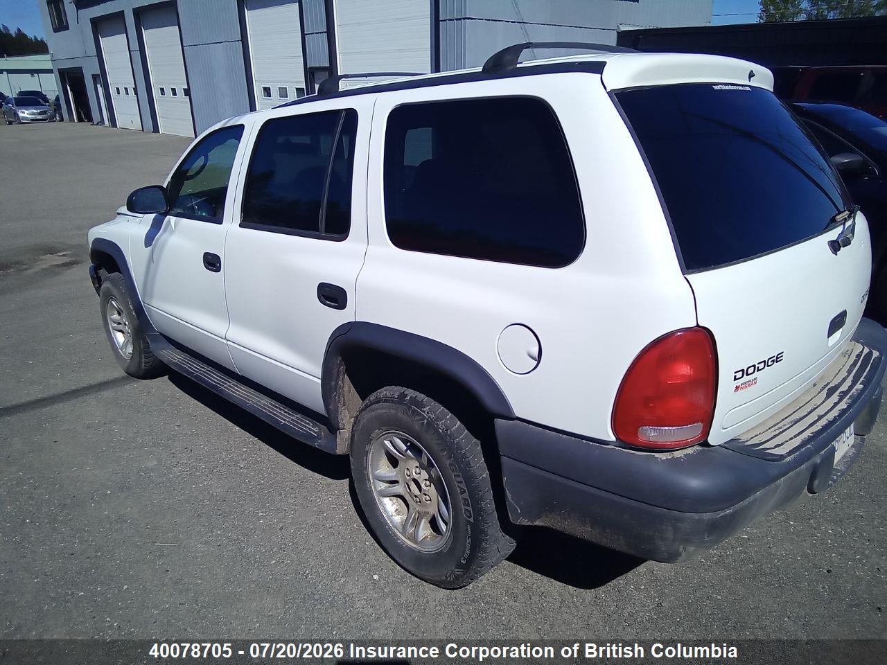 2003 DODGE DURANGO SPORT thumbnail 5