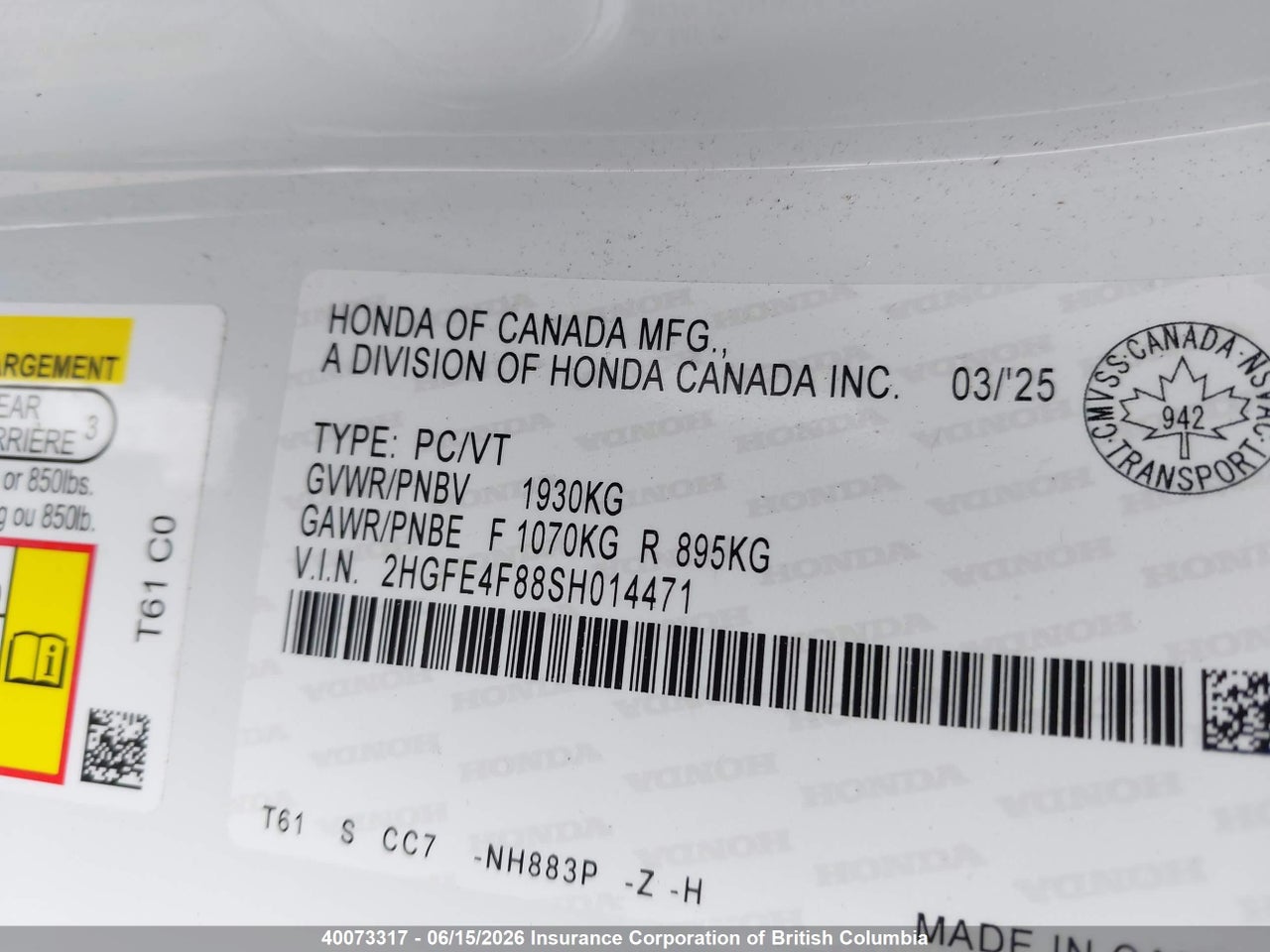2025 HONDA CIVIC SPORT/SPORT TOURING thumbnail 10