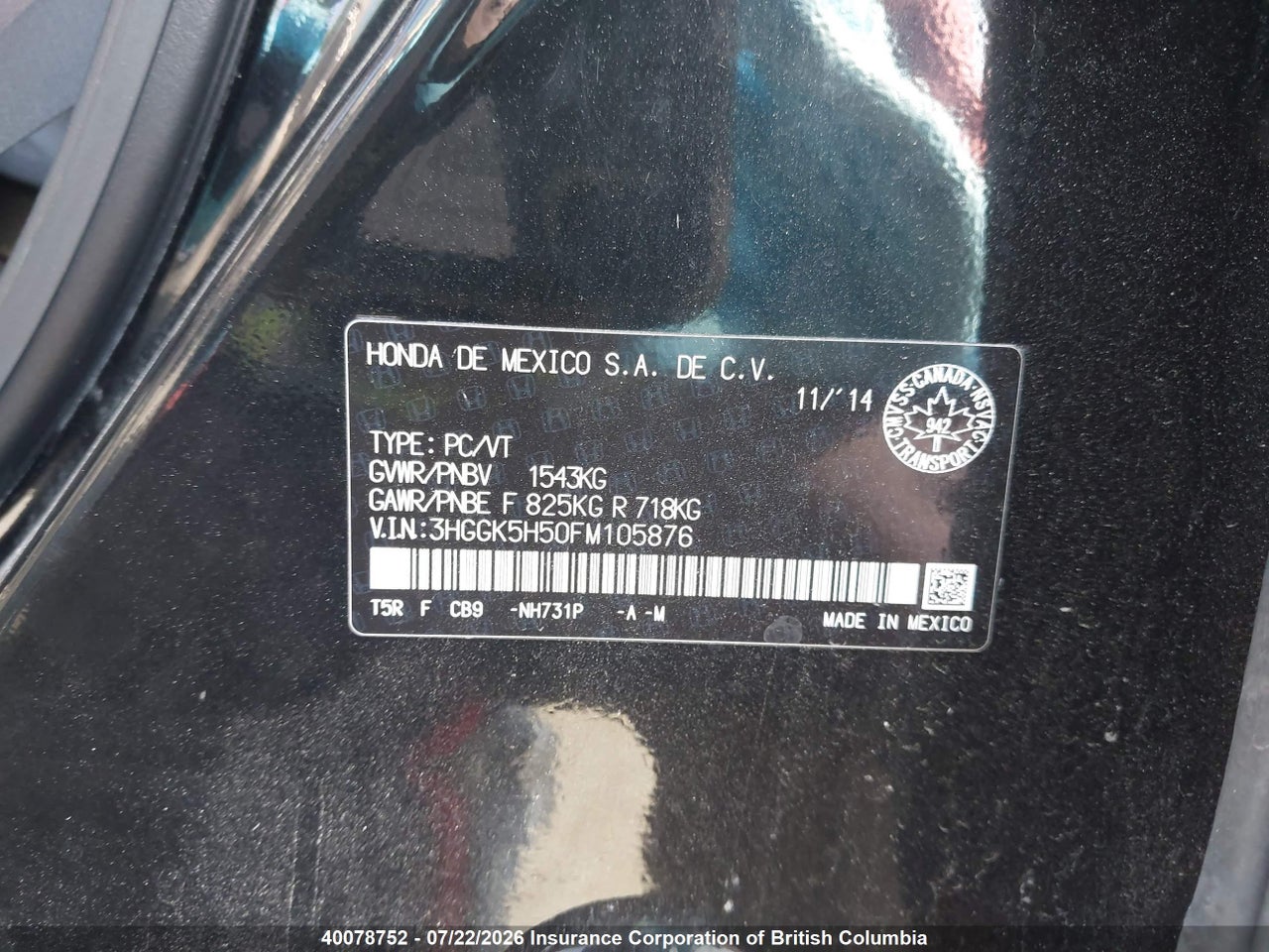 2015 HONDA FIT thumbnail 10