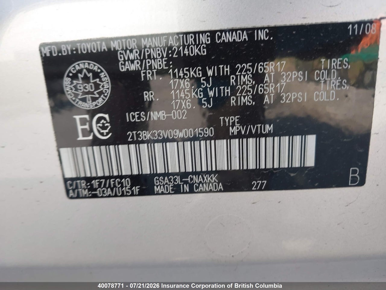 2009 TOYOTA RAV4 thumbnail 10