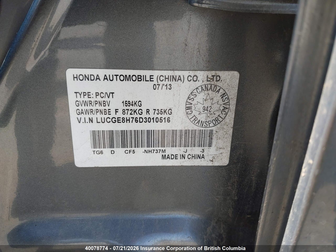 2013 HONDA FIT thumbnail 10