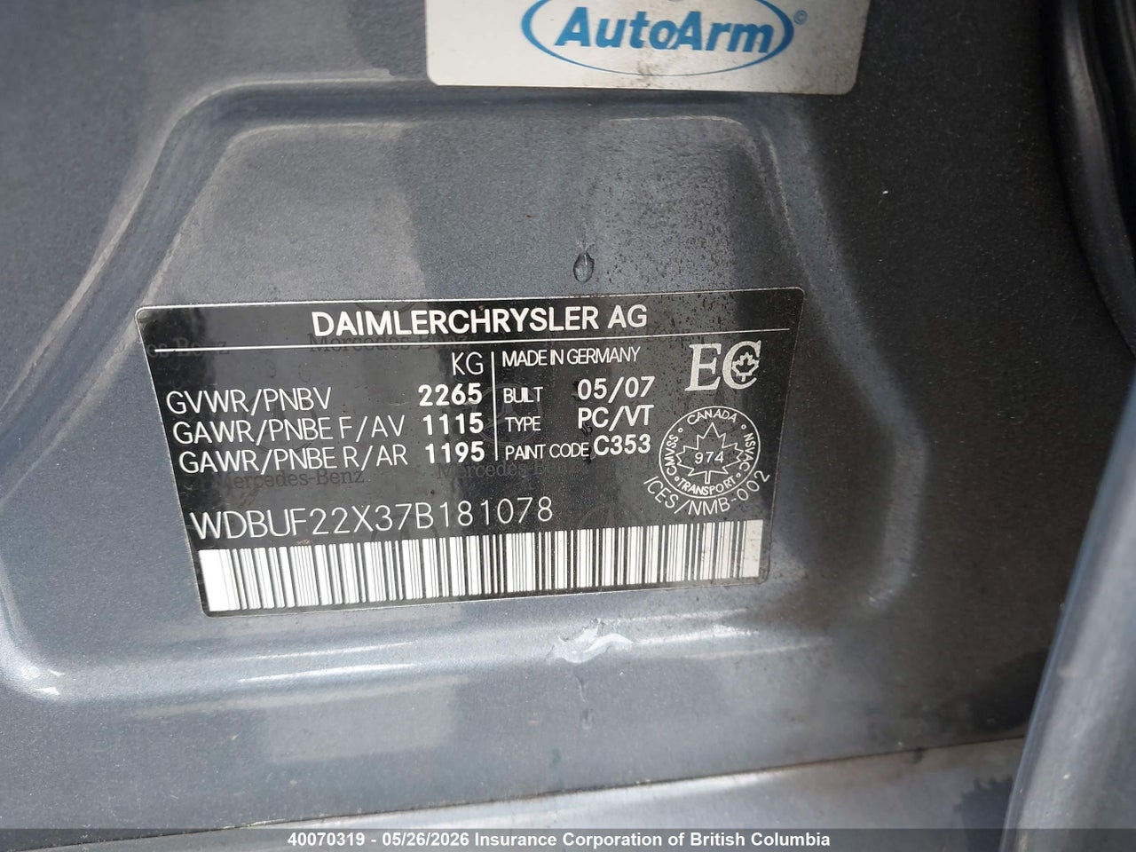 2007 MERCEDES BENZ E 320 CDI thumbnail 10