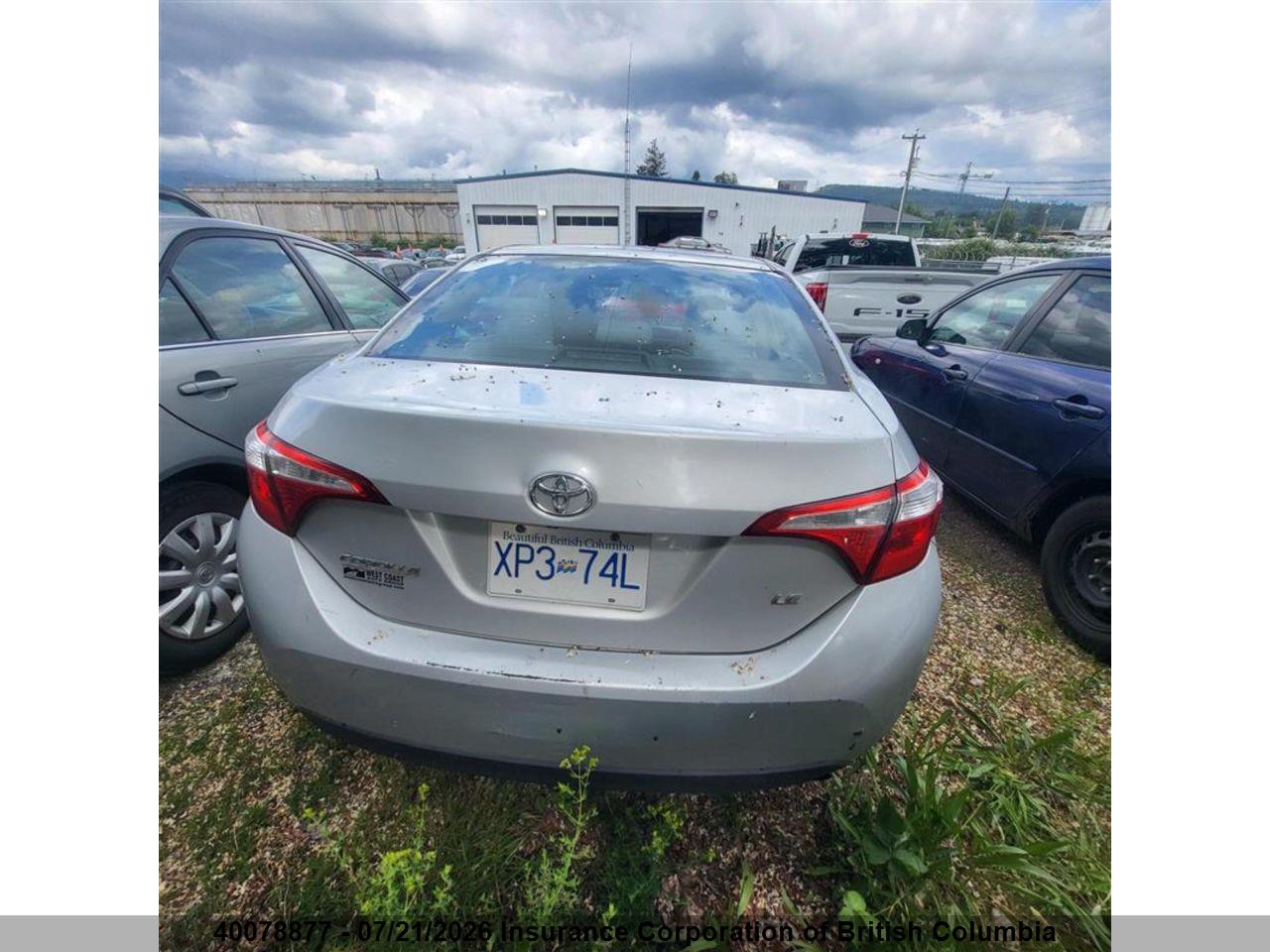 2014 TOYOTA COROLLA L/LE/LE PLS/PRM/S/S PLS thumbnail 4