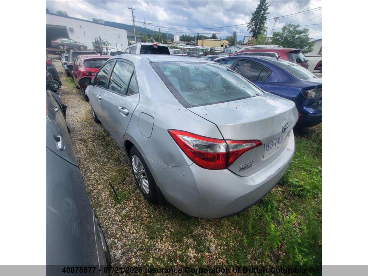 2014 TOYOTA COROLLA L/LE/LE PLS/PRM/S/S PLS thumbnail 5